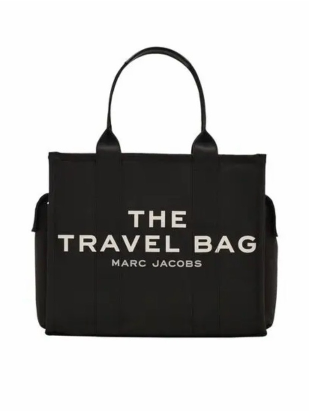 Marc Jacobs Black Travel Tote with White Logo